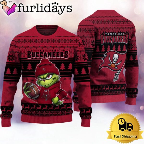 NFL Tampa Bay Buccaneers The Grinch Ugly Christmas Sweater