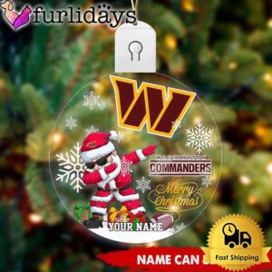 NFL Washington Commanders Dabbing Santa Custom…