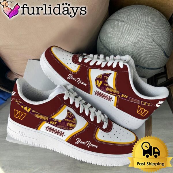 NFL Washington Commanders Logo Team Limited Edition New Design Custom Air Force 1 Shoes