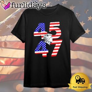 Patriotic Silhouette 45 47 Trump American…