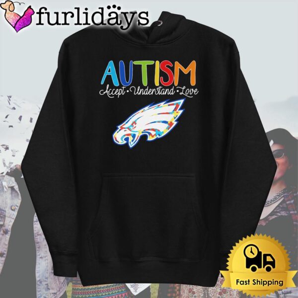 Philadelphia Eagles Autism Accept Understand Love T Shirt