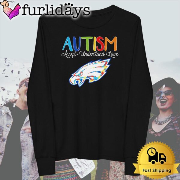 Philadelphia Eagles Autism Accept Understand Love T Shirt