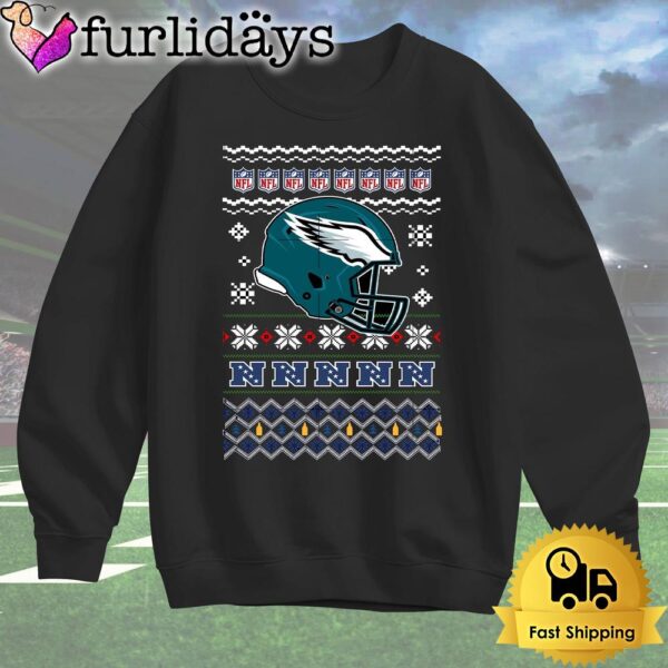 Philadelphia Eagles Helmet Team Christmas T Shirt