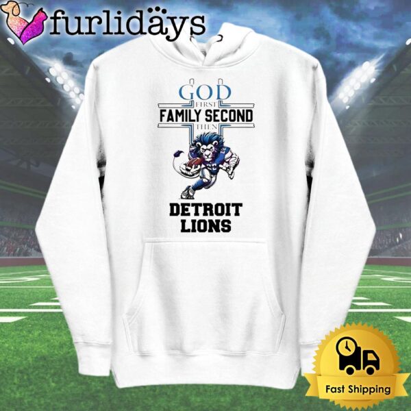 Priority Faith Family Detroit Lions Mascot T Shirt