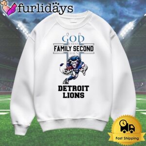 Priority Faith Family Detroit Lions Mascot T Shirt