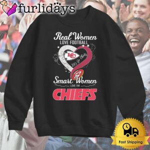 Real Women Love Footfall Smart Woman Love The Kansas City Chiefs T Shirt