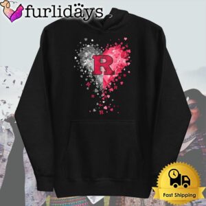 Rutgers Scarlet Knights Crystal Heart T Shirt