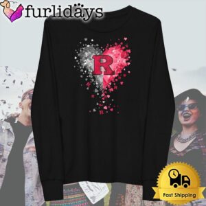 Rutgers Scarlet Knights Crystal Heart T Shirt