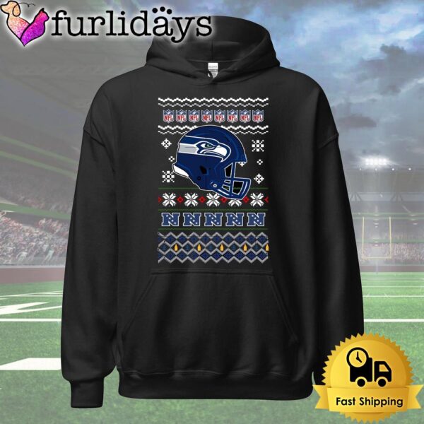 Seattle Seahawks Helmet Team Christmas T Shirt