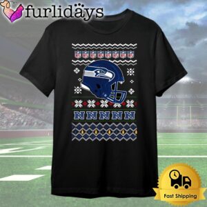 Seattle Seahawks Helmet Team Christmas T…