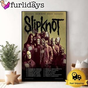 Slipknot Europe Tour 2025 Poster Canvas