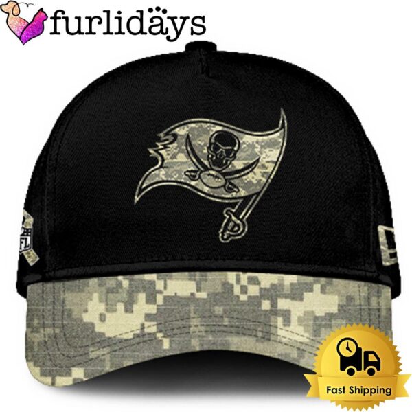 Tampa Bay Buccaneers 2024 Salute to Service Club Black Camo Cap Gift For Veteran