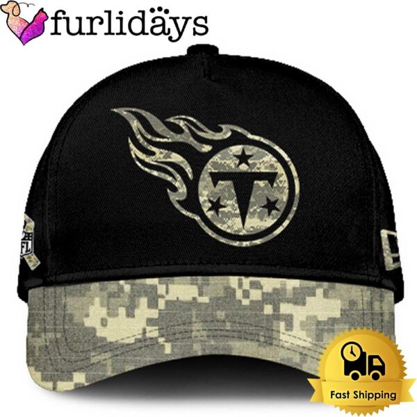 Tennessee Titans 2024 Salute to Service Club Black Camo Cap Gift For Veteran