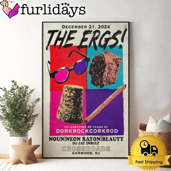 The Ergs Tour At Crossroads Garwood, NJ On Dec 21 2024 Poster Canvas