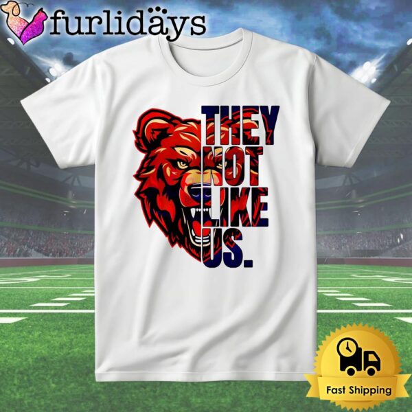 They Not Like Us Chicago Bear Football Mascot T Shirt