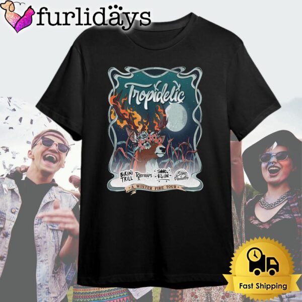 Tropidelic Tour A Winter Fire 2025 T Shirt