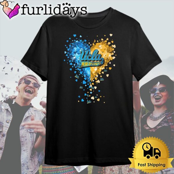 UCLA Bruins Crystal Heart T Shirt