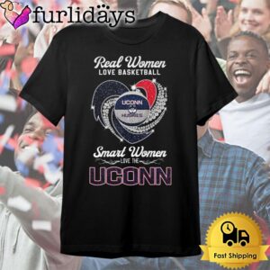 Uconn Huskies Real Women Love Basketball T Shirt