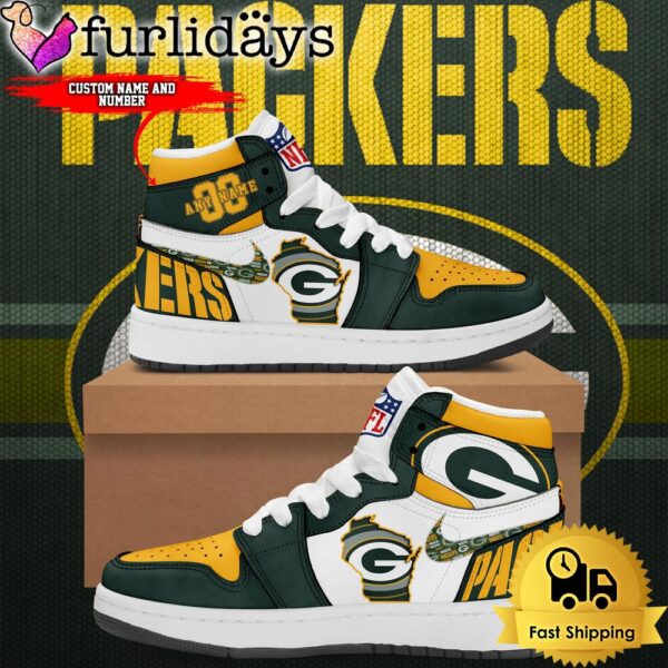 UNRL x NFL Green Bay Packers Crossover Drop No3 Air Jordan 1 Shoes