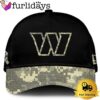 Washington Commanders 2024 Salute to Service Club Black Camo Cap Gift For Veteran