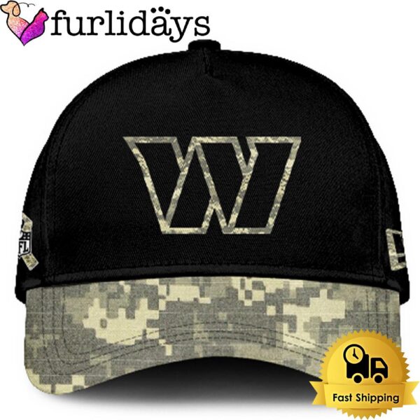 Washington Commanders 2024 Salute to Service Club Black Camo Cap Gift For Veteran