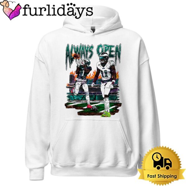 Always Open Philadelphia Eagles 11 A J Brown T Shirt