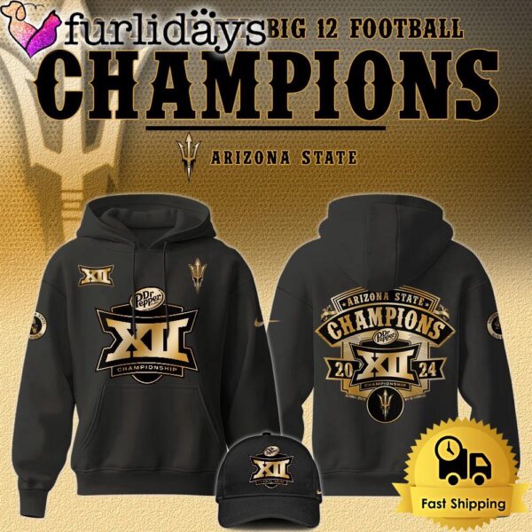 Arizona State Football Champions Big 12 Hoodie