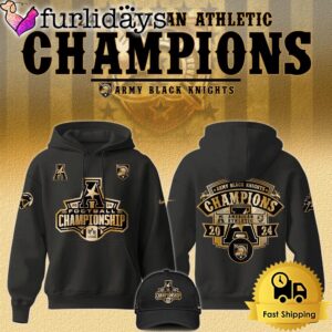 Army Black Knights Football Champions American Athletic 2024 Hoodie