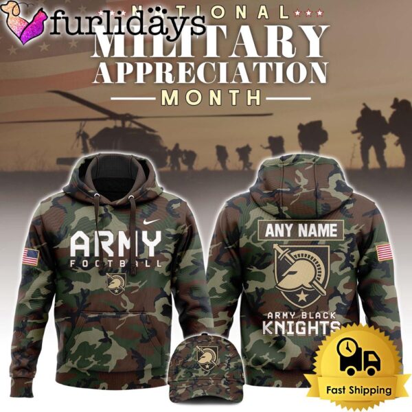 Army Black Knights Football Military Camo Custom Hoodie