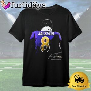 Baltimore Ravens Lamar Jackson 8 Signature…