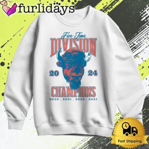 Buffalo Bills Five Time Division 2024 Champions T Shirt