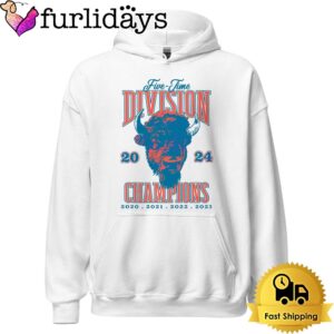 Buffalo Bills Five Time Division 2024 Champions T Shirt