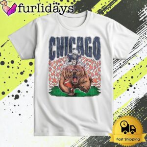 Chicago Bear Skeleton Football T Shirt