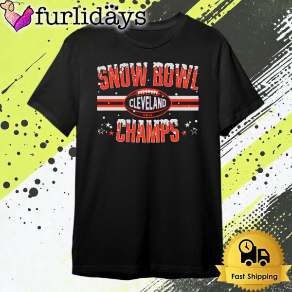 Cleveland Browns Football Snow Bowl Champs T Shirt