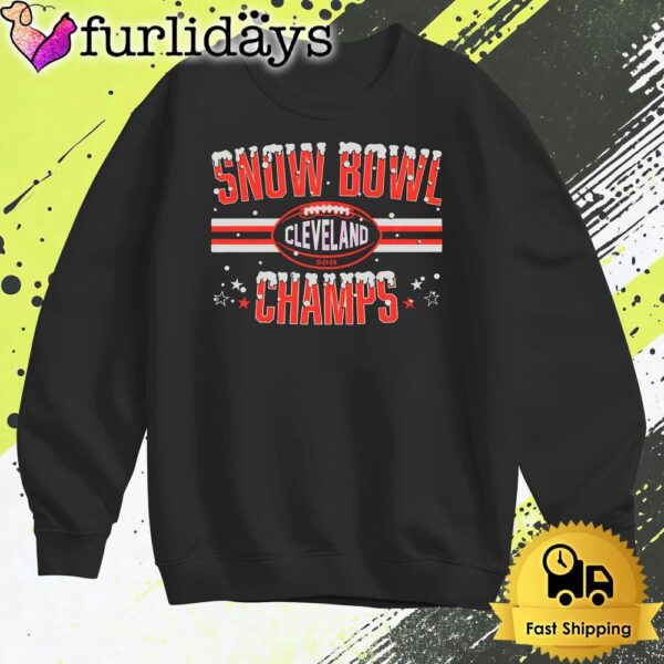 Cleveland Browns Football Snow Bowl Champs T Shirt