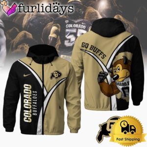 Colorado Buffaloes Mascot go Buffs Windbreaker…