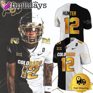 Colorado Buffaloes Travis Hunter Black White…