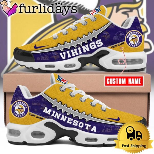 Custom NFL Minnesota Vikings Limited Design Air Max Plus Shoes