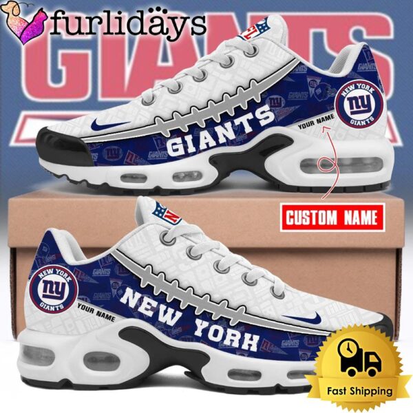 Custom NFL New York Giants Limited Design Air Max Plus Shoes