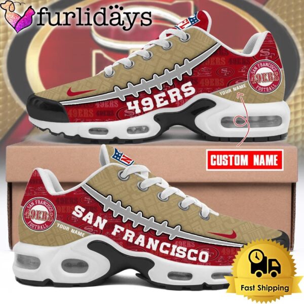 Custom NFL San Francisco 49ers Limited Design Air Max Plus Shoes