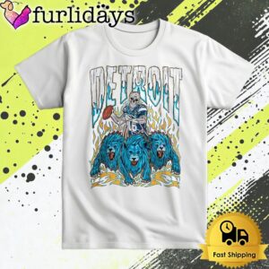 Detroit Lions Football Skeleton T Shirt