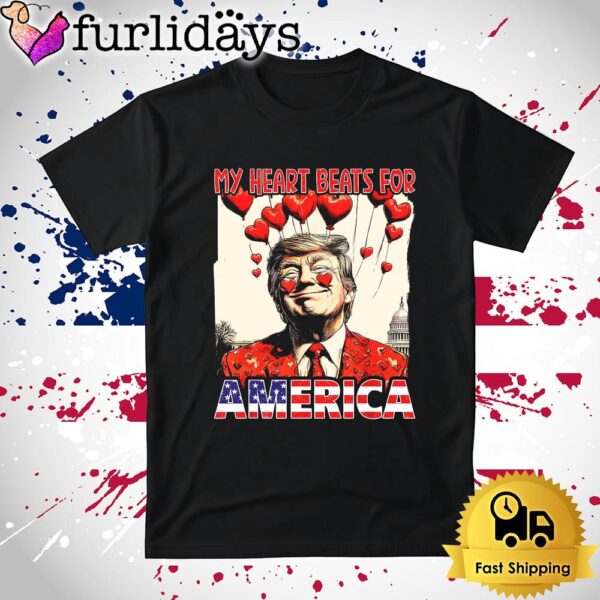 Donald Trump My Heart Beats For America T Shirt