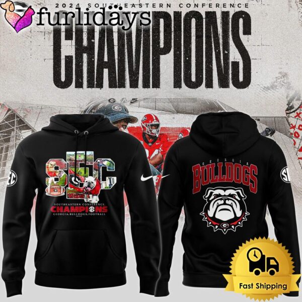 Georgia Bulldogs Football 2024 SEC Conference Champions Hoodie