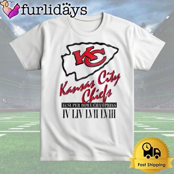 Kansas City Chiefs 4x Super Bowl Champions T Shirt