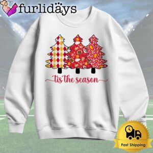 Kansas City Chiefs Tis the Season Christmas Trees T Shirt