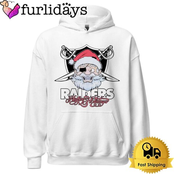 Las Vegas Raiders Happy Holidays Christmas T Shirt