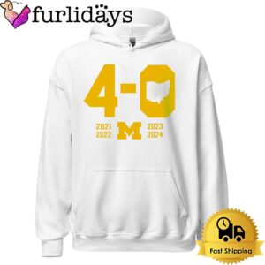 Michigan Wolverines 4 0 In The Game T Shirt