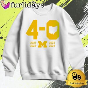 Michigan Wolverines 4 0 In The Game T Shirt