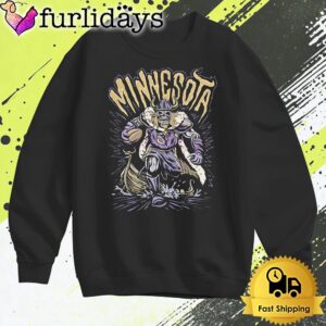 Minnesota Vikings Football Skeleton Football T Shirt