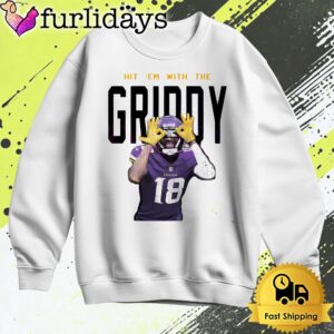 Minnesota Vikings Hit Em With The Griddy Justin Jefferson Signature T Shirt